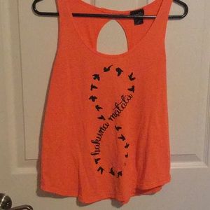 Orange tank top
